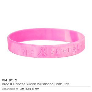 Breast Cancer Awareness Wristbands with Logo - Image 3