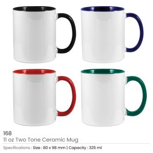 Two Tone Ceramic Mugs - Image 4