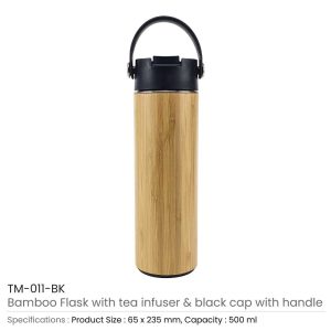 Bamboo Flask with Tea Infuser - Image 4
