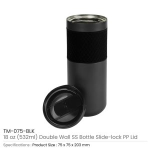 Double Wall SS Bottles Slide-Lock - Image 3