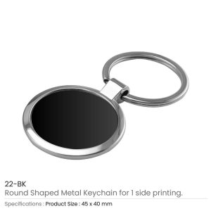 Round Shaped Metal Keychains - Image 3