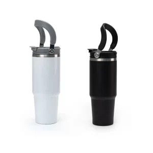 Steel Tumblers with Handle & Straw - Image 6