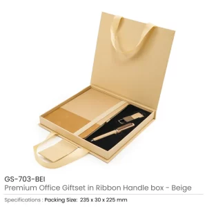 Premium Office Gift Set with Ribbon Handle Box - Image 3