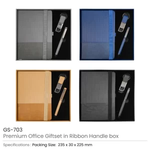 Premium Office Gift Set with Ribbon Handle Box - Image 6