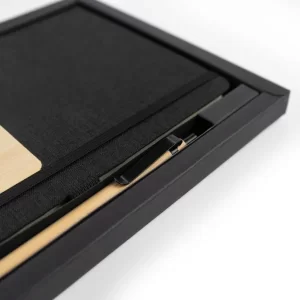 rPET and Bamboo Notebook with Pen Gift Set - Image 4